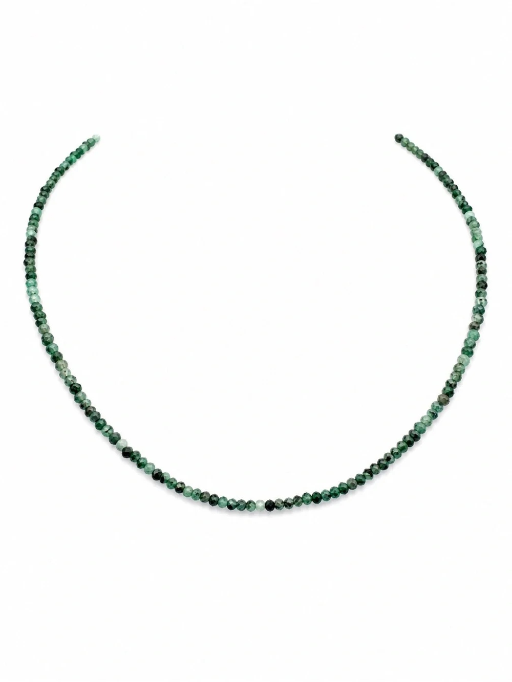 Emerald Gemstone Necklace (S925)